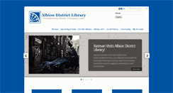 Desktop Screenshot of albionlibrary.org